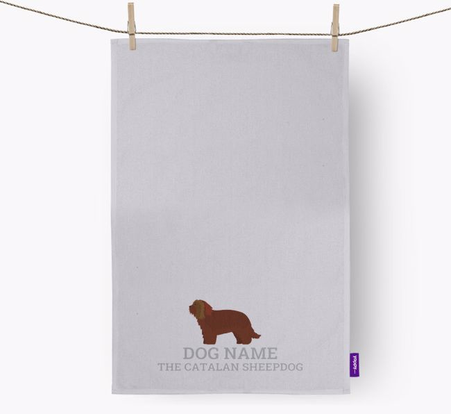 Personalized '{dogsName} The {breedFullName}' Dish Towel